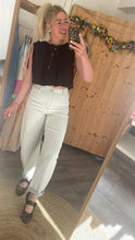 Laden Sie das Bild in den Galerie-Viewer, Cropped Top Bu44ble espresso  (XS, XL &amp;XXL)